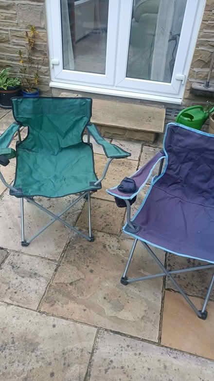 Photo of free Two Collapsible Camping Chairs (Saltaire BD18) #1