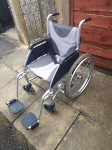 Photo of free Folding wheel chair (Siddal Moor OL10) #2