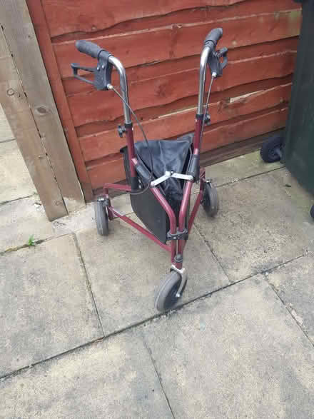 Photo of free Folding 3 wheel walker with brakes (Siddal Moor OL10) #1