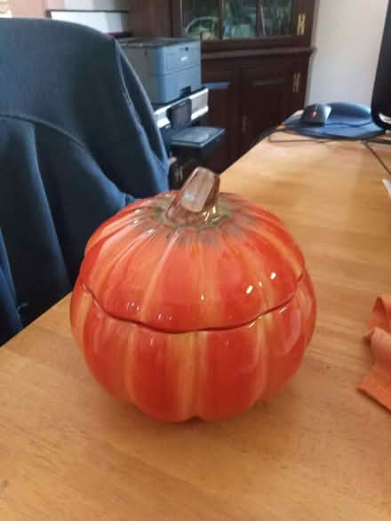 Photo of free 6" ceramic pumpkin (Mt Rainier MD) #1
