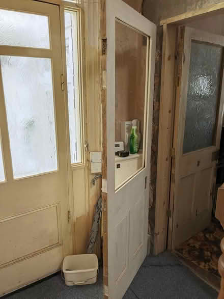 Photo of free Victorian internal door with glass (Wallasey, CH44) #4
