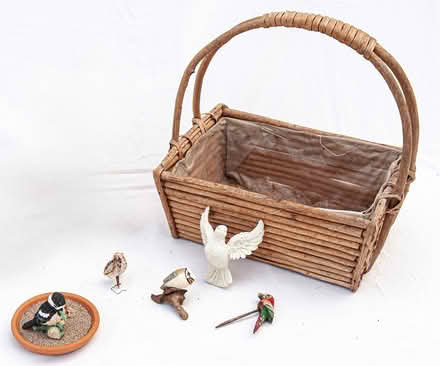 Photo of free basket, bird, pots (Great Sutton CH66) #2