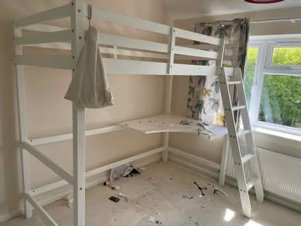 Photo of free High sleeper child’s bed with desk (Marston OX3) #1
