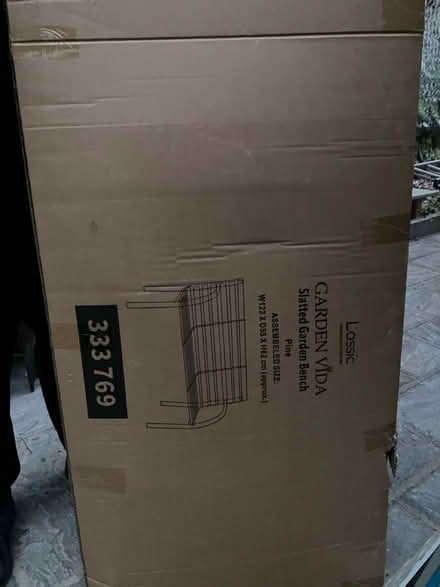 Photo of free NEW slatted garden bench (ME1) #2