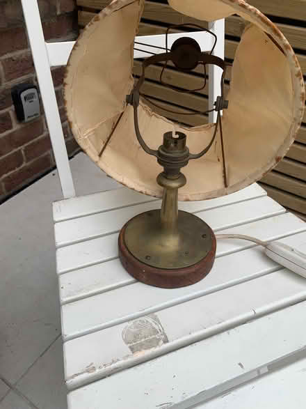 Photo of free Two wood and brass side lamps (Southsea PO4) #1
