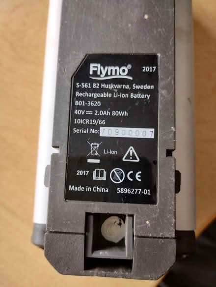Photo of Battery for a flymo (CV2 off Wyken Croft) #1