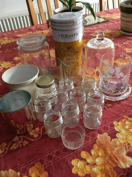 Photo of free Mixed collection of jars, pots & tins. (Hailsham BN27) #1