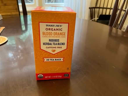 Photo of free TJs blood orange tea (Alameda) #1