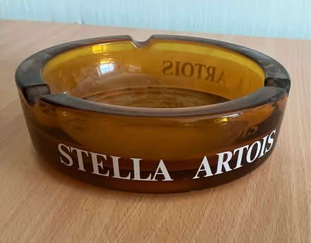 Photo of free Brown glass Stella Artois ashtray (Little Herberts GL53) #1