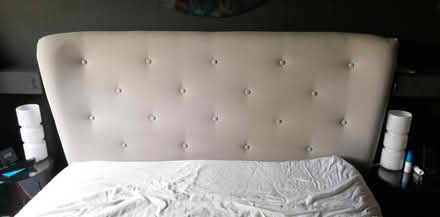 Photo of free Upholstered headboard double bed (Isle of Dogs E14) #2