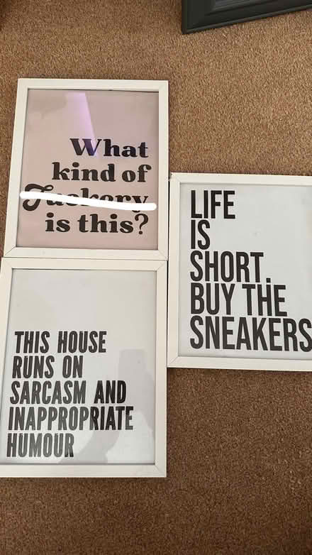 Photo of free 3 framed fun prints (RG30, Reading West) #1