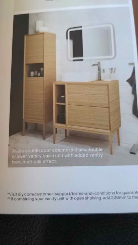 Photo of Floor Standing Bathroom Storage Cabinet (Seaside BN23) #1