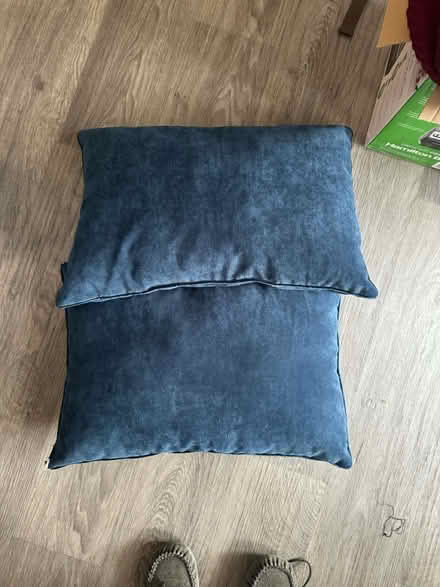 Photo of free Small Navy couch pillows (Concord Mills) #1