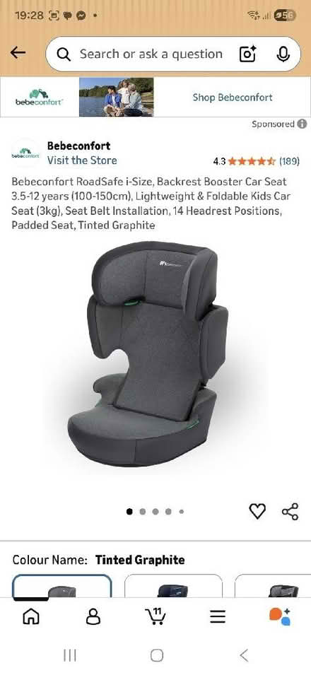 Photo of Child's booster seat with back. Age up to 6 or 7 (Clayton-le-Woods PR25) #1