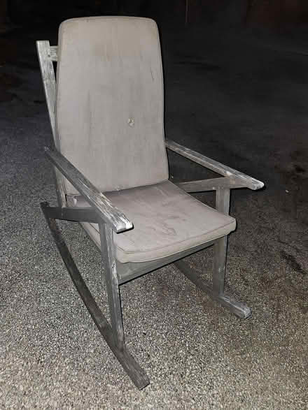 Photo of free Teak outdoor rocking chair (Springfield 19064) #1