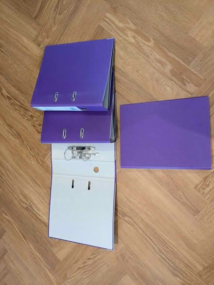 Photo of free Purple lever arch files (Merton SW19) #1