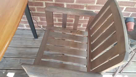 Photo of free 3 x wooden garden chairs (Polegate BN26) #3