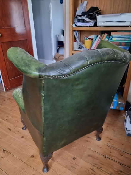 Photo of free Leather wing back chair (Abingdon OX14) #4