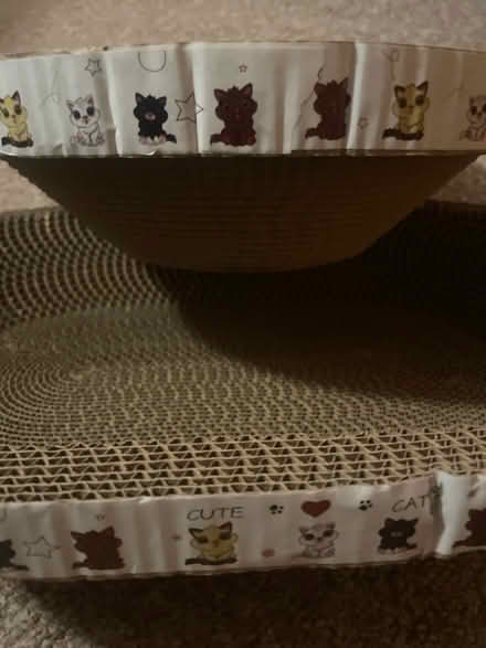 Photo of free 2 x cardboard cat beds / scratching toys (IP7) #4