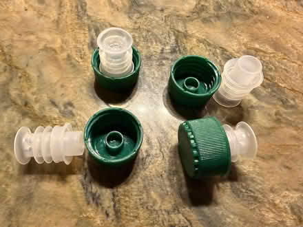 Photo of free Plastic pour caps for bottles (Sunnyvale near Wolfe and Reed) #1