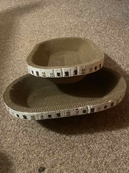 Photo of free 2 x cardboard cat beds / scratching toys (IP7) #3