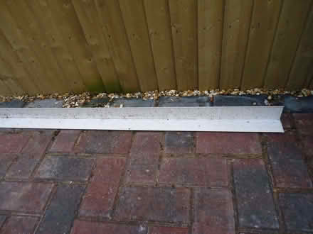Photo of free Angled white pvc trim (?) 315 cm long. (Willingdon BN20) #1