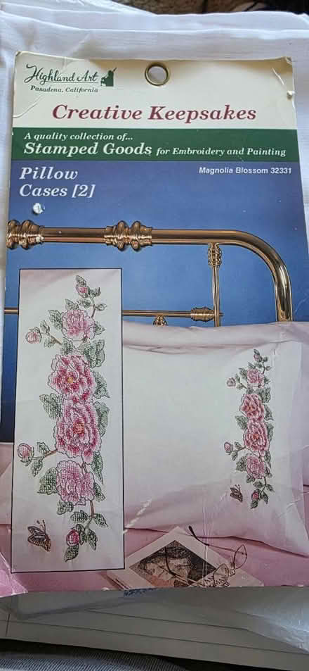 Photo of free 2 pillowcases to embroidery (Maywood Park Santa Clara) #1