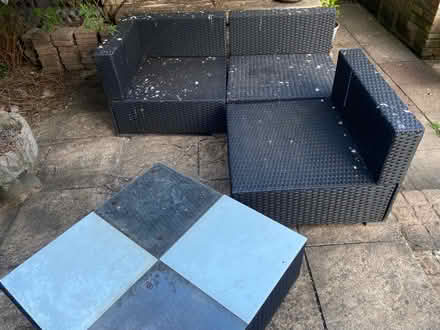 Photo of free Rattan garden seating and table (Littleport, CB6 1) #1