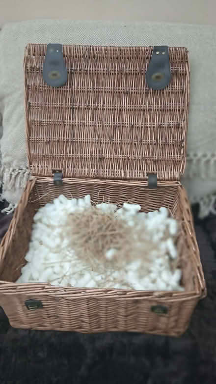 Photo of free Large M&S Wicker Empty Gift Hamper (Whiston Cross L35) #1