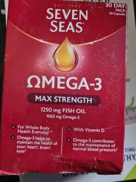 Photo of free Omega 3 max strength (Peopleton WR10) #1
