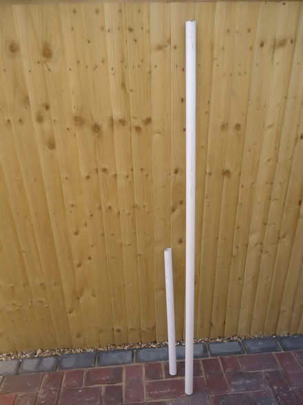 Photo of free White sturdy plastic pipe, 2 lengths (Willingdon BN20) #1