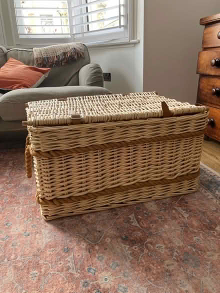 Photo of free Large wicker basket/trunk (New Malden KT3) #1