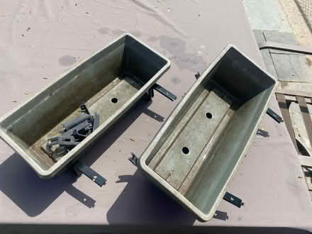 Photo of free Railing planter boxes with hardware (Skokie) #2