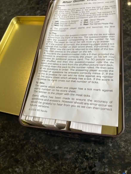 Photo of free Family quiz game (Bernards Heath AL3) #2