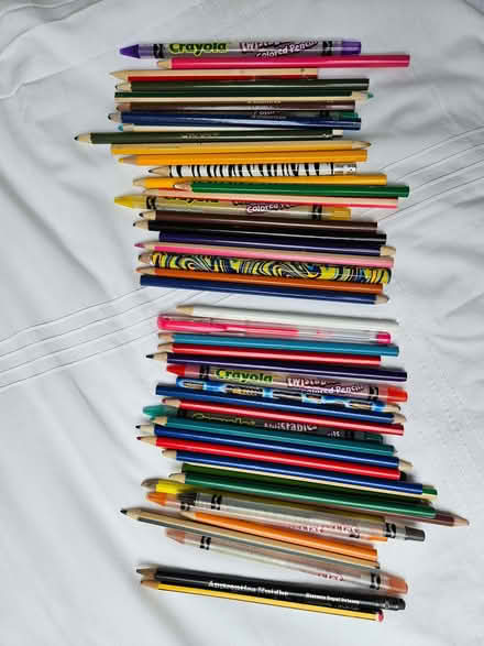 Photo of free Collection of 42 coloured pencils (Wandsworth Common SW11) #1
