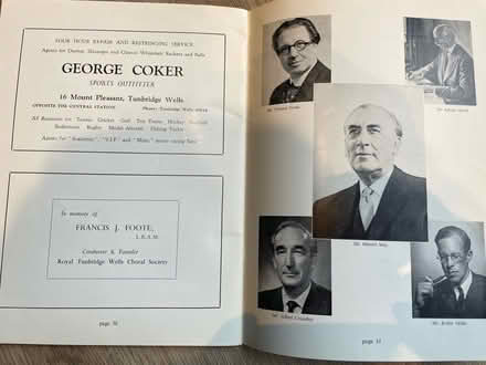 Photo of free RTW Choral Society Programme 1963/4 (Sherwood TN2) #3