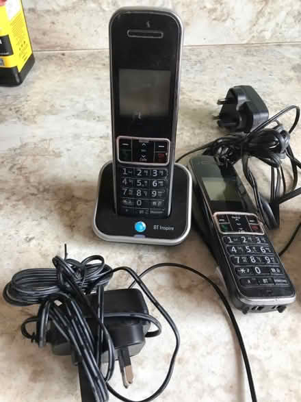 Photo of free BT Inspire landline phone handsets and answer phone (Thaxted CM6) #2