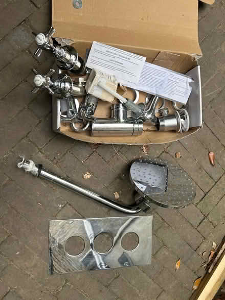 Photo of free Unused chrome taps, shower head etc (Tooting Bec/Balham SW17) #1