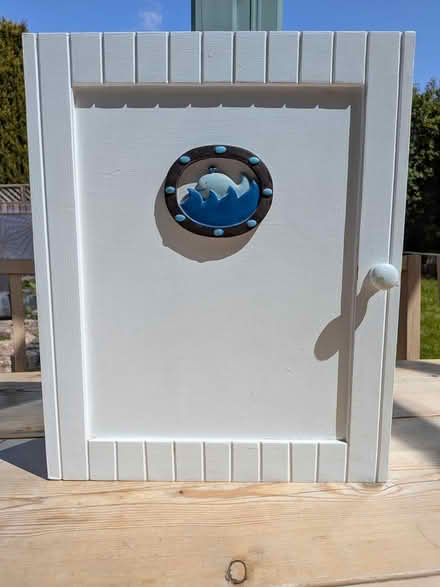 Photo of free Small wooden bathroom cabinet (Bridport, DT6) #1