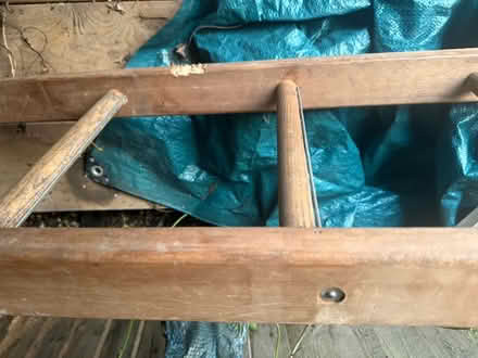 Photo of free vintage solid wood 8ft ladder (BN7) #4