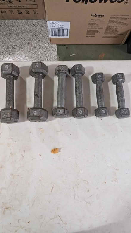 Photo of free 5/3/2 lb weights (Near Downtown Downers Grove) #1