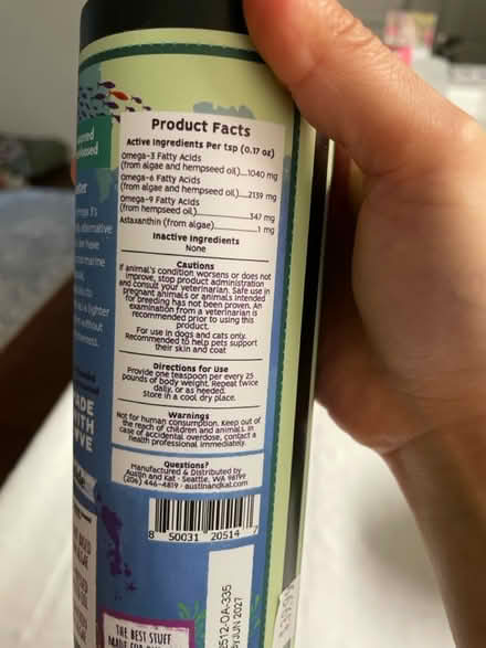 Photo of free omega 3&6 oil for dogs (san jose west) #4