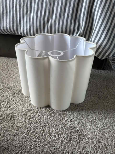 Photo of free Cream scalloped light shade (S41) #1