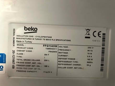 Photo of free Beko frost free freezer (Cambridge CB1) #2