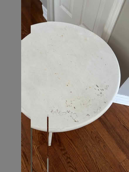 Photo of free Small metal outdoor table (Riverside/Hunt Club) #2