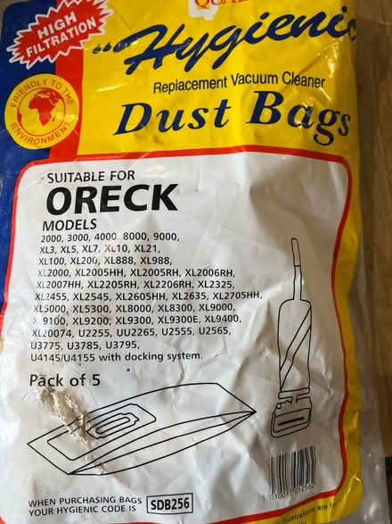 Photo of free Orek hoover bags (Cambusbarron FK7) #1
