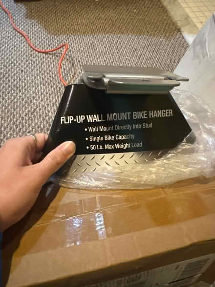 Photo of free Flip up wall mount bike hanger (Bethesda, MD) #2