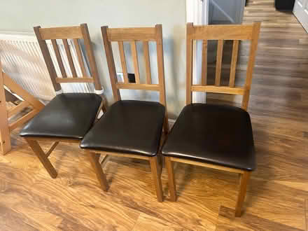 Photo of free Three matching Dining Chairs (Ebley GL5) #1
