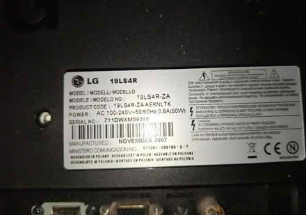 Photo of free Faulty LG 19" Monitor Spares/Repair (IG3) #2