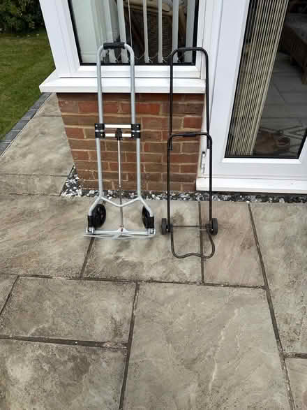 Photo of free Garden trolley wheels. Folding (Stone Cross BN24) #1